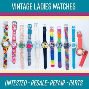11 Used Untested Assorted Ladies Watch Lot / Bundle